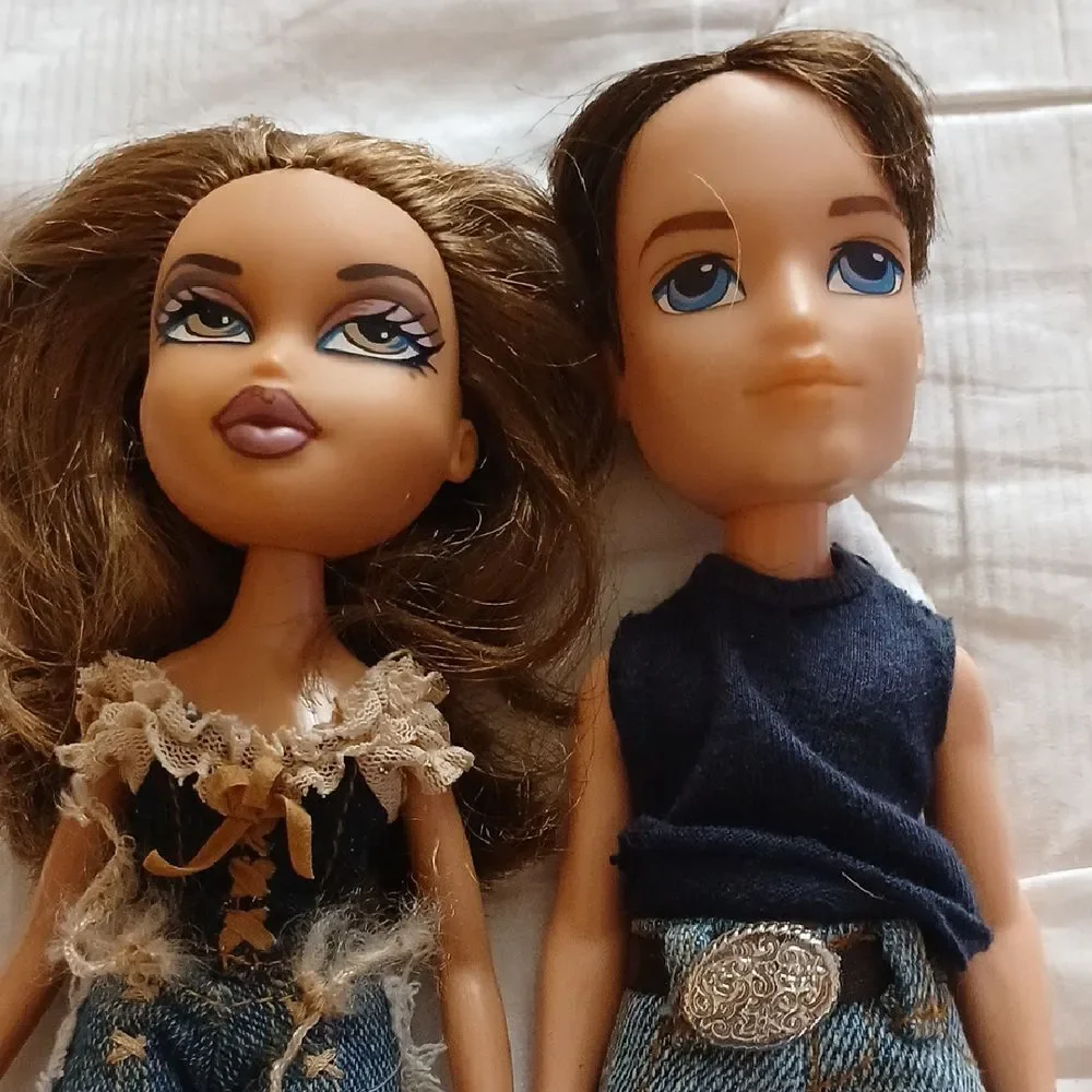Fashion Dolls with Denim Outfits